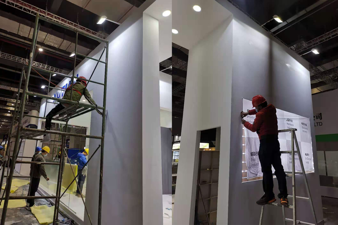 展臺搭建過程4
